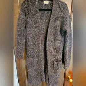 Universal Thread Gray/Brown Knit Cardi/Duster XS